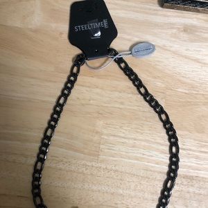 Men’s Sainless Steel Black Chain